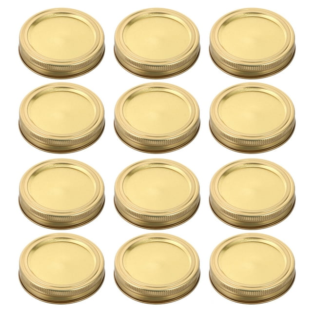 MasteelfCA 12 Sets Regular Canning Jar Bands and Rings Set 70mm Replacement Canning Lids