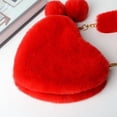 thumbnail image 5 of Heart Shaped Tote Bag Featuring Detachable Chain Strap For Casual Crossbody And Shoulder Carry Cute Fuzzy Soft Purse, 5 of 7