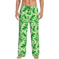 thumbnail image 1 of Fotbe Green Lizard Pantalones de Pijama para Hombre, Pantalones de Dormir, Pantalones de Casa con Cintura Ajustable y Bolsillos-Large, 1 of 6