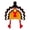Black, variant on Bucket Hat for Adults Turkey Thanksgiving Hat for Festive Celebrations Cartoon Drumstick Theme Eye-Catching Headwear Yellow