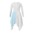 thumbnail image 3 of Kids Girls Ballet Praise Dance Dress Long Sleeve Modern Lyrical Dresses Church Worship, 3 of 7