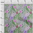 thumbnail image 2 of oneOone Silk Tabby Green Fabric Tropical Flamingo Sewing Craft Projects Fabric Prints By Yard 42 Inch Wide, 2 of 4