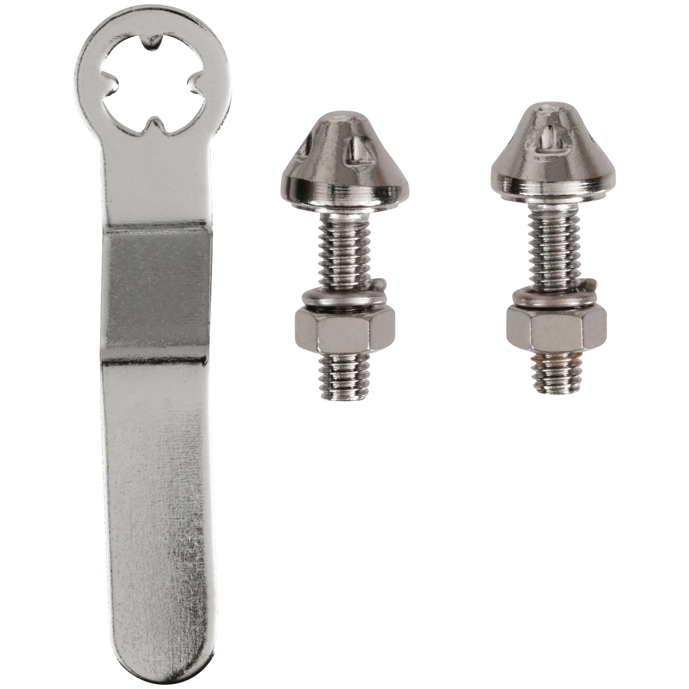 Auto Logo Chrome Metal Anti-Theft Car License Plate Bolts Frame Screws A Pack of 4 for Nissan