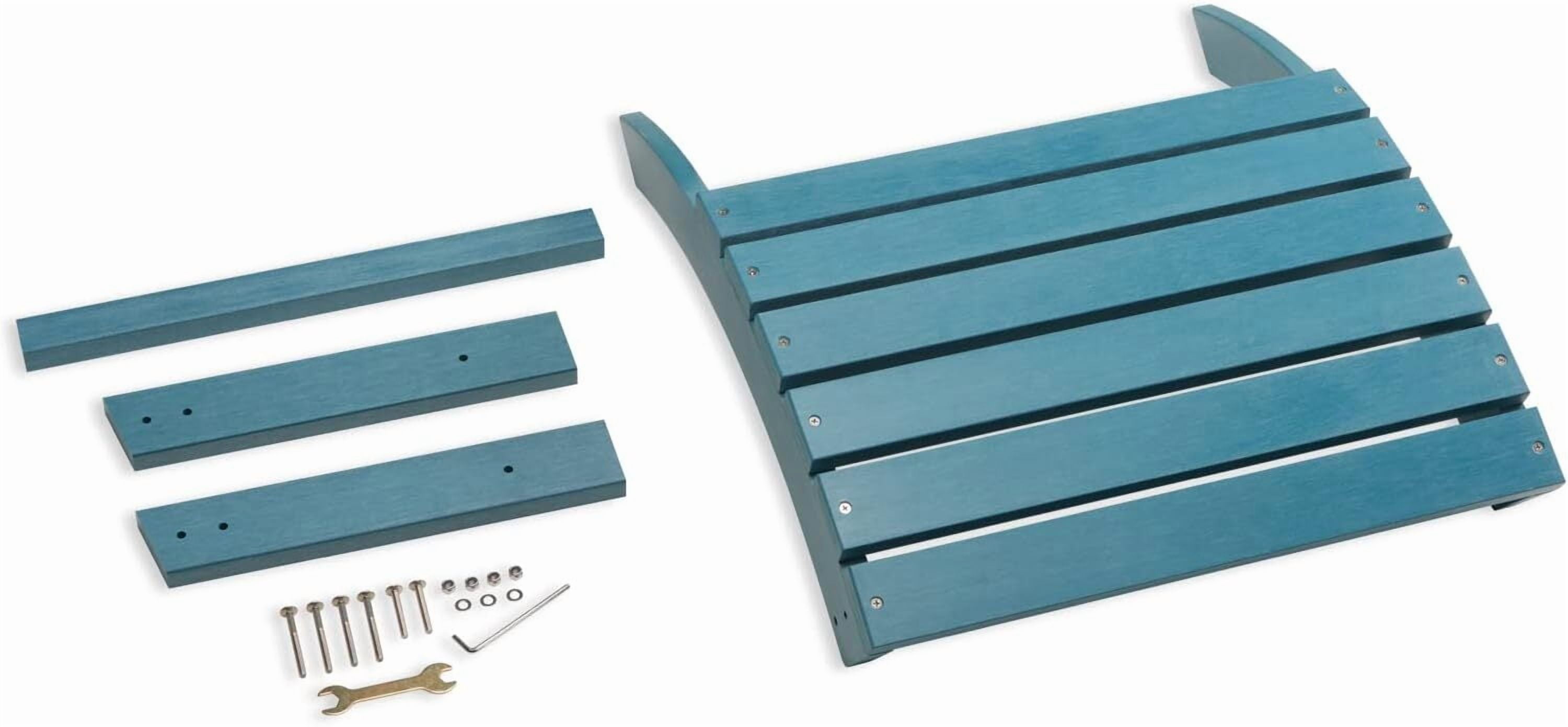 GONICHA Outdoor Adirondack Ottoman,Adirondack Footstool for Adirondack Chair Weather Resistant Foot Rest,Blue