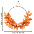thumbnail image 2 of Fall Wreaths for Front Door, Metal Hoop Fall Wreath with Orange Leaves Red Berries, Front Door Wreaths for Summer Door Decor Fall Wedding Decor Thanksgiving Harvest Home Decor, 16.92 Inch by XSAOP, 2 of 7