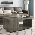 thumbnail image 2 of Talia 40" Table Basse de Rangement en Verre - Gris Ardoise, 2 of 5
