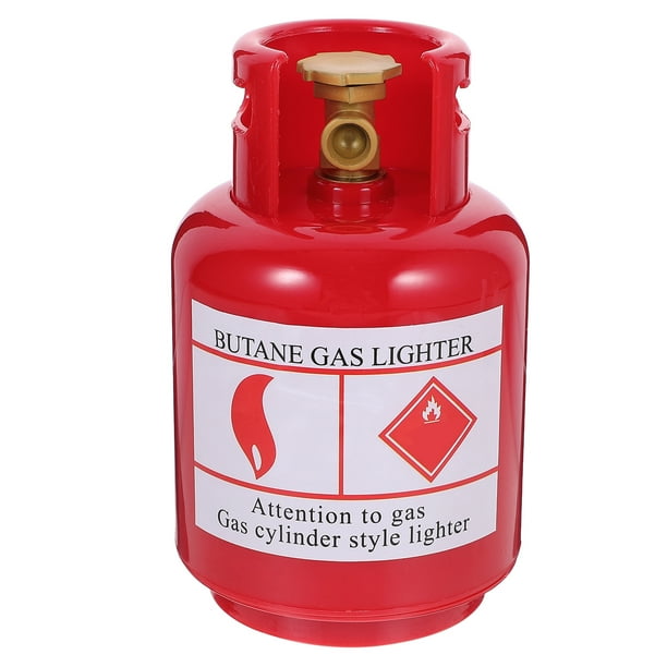 Alcancía de mesa decorativa con forma de tanque de gas, portátil, para ahorrar monedas