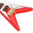 thumbnail image 3 of Guitar Decoration Miniature Ornaments VShaped Mini Musical Instrument Model Gift Red 10cm, 3 of 5