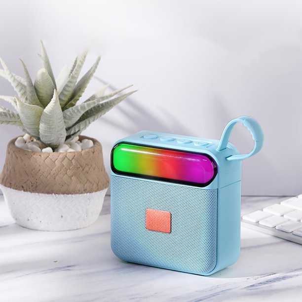 Altavoz Bluetooth de plástico RGB colorido, batería alta, baja latencia, multifuncional, área amplia, efecto de sonido, 5.3"