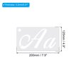 thumbnail image 2 of Unique Bargains Pochoirs à Lettres et Chiffres, Lot de 45 Modèles d'Alphabet Réutilisables Style 5, Blanc, 2 of 6