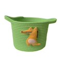 thumbnail image 1 of PENGXIANG Sundries Basket Multi-purpose Large Capacity Space-saving Cartoon Animals Hand Woven Cosmetics Organizer for Bedroom, 1 of 8