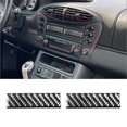 thumbnail image 1 of Real Bright Soft Car Interior Carbon Fiber Sticker Decoration2Pcs For Porsche Boxster/996 1998-04 Carbon Fiber Interior Cupholder CoverAuto Car Protection Interior Accessories, 1 of 8