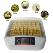 INTBUYING 56 Eggs Auto Egg Incubator Poultry Bird Hatcher with Egg Turning White