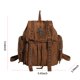 thumbnail image 4 of Mochila Escolar Gótica Punk Mochilas Grandes Con Remaches Cordón para Mujer (marrón), 4 of 9