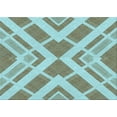 thumbnail image 1 of Ahgly Company Indoor Rectangle Patterned Blue Lagoon Blue Area Rugs, 3' x 5', 1 of 6