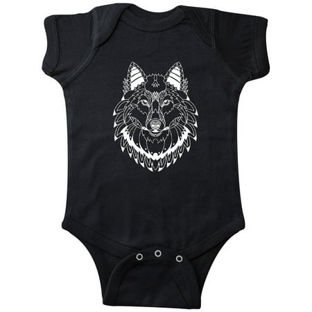 

Inktastic Tribal Wolf Head Gift Baby Boy or Baby Girl Bodysuit