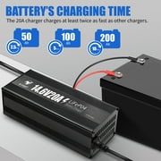 12V 20A LiFePO4 Battery Charger with Anderson Connector for RV Marine Boat Deep Cycle