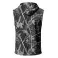 thumbnail image 5 of Men’s Athletic Sleeveless Hoodie with Drawstring Hood and Front Pocket Casual Loose Fit Camouflage Patterned Vest Top, 5 of 7