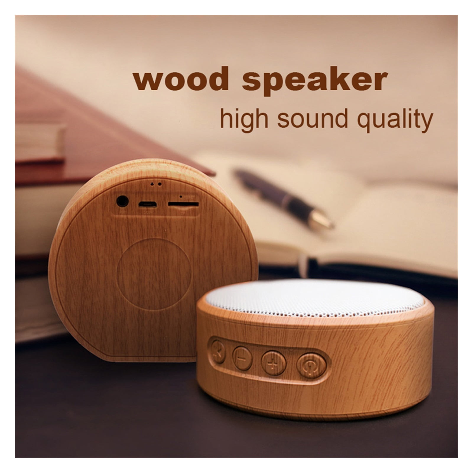 Mini Bluetooth Speaker Wireless Loudspeaker Portable Speaker Desk Radio USB Music Surround Outdoor Phone Function Speaker ,Quality Sound