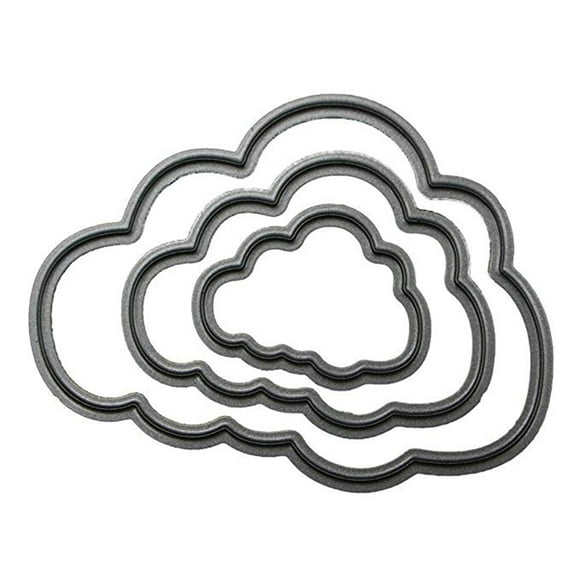 Xingzhi Pochoir en Acier au Carbone Mignon Cadre Nuage Gaufrage Matrices de Découpe 3D Cartes de Scrapbooking Matrices d'Artisanat