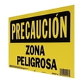 thumbnail image 2 of Letrero Pared Hyko Precaución Zona Peligro Plástico Negro Y, 2 of 3