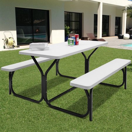 Outdoor Picnic Garden Party Table And Bench Set Op3499 Wc