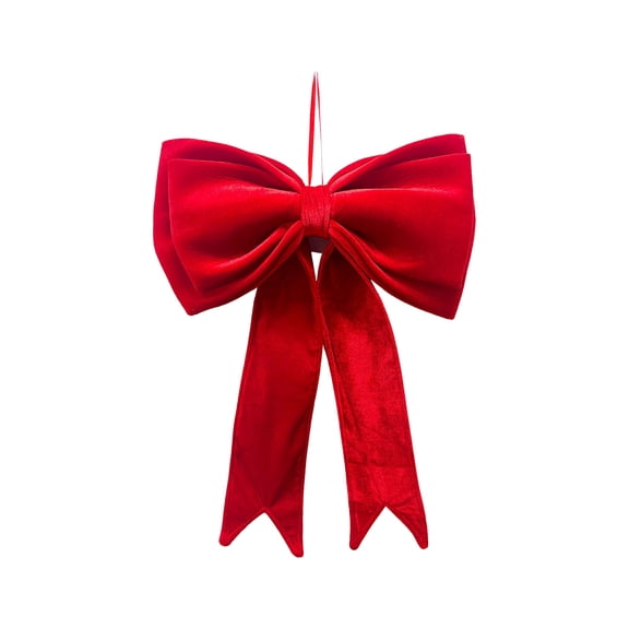 Wznxdo 18 x 25 Inches Christmas Red Extra Large Satin Bows Giant Christmas Tree Topper Bow Decorations for Home Xmas Tree Toppers Wreath Wall Birthday Wedding Engagement Party Decor
