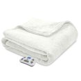 thumbnail image 6 of Serta Pinsonic Plush Reversible Heated Electric Blanket, Pre-Warming, 10-Hour Auto Shut-Off and Overheat Safety Feature, Programmable Controller with Timer, 6 of 9
