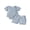Blue, variant on BemeyourBBs Newborn Baby Boys Summer Clothes Infant Boys 2 Pieces Outfit Waffle Knit Short Sleeve Solid Color Romper and Drawstring Shorts Set