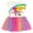 Multicolor, variant on DreamWorks Trolls Poppy Skater Dress Toddler to Little Kid