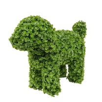 Dog Garden Sculpture Lifelike Garden Sculpture Outdoor Statue Durable Resin Art for Yard Patio