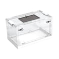 thumbnail image 1 of Terrario plegable transparente para reptiles, recinto de escritorio para mascotas, panel superior de malla, ligero para criadero de especies arbóreas. Blanco L, 1 of 9