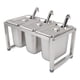 thumbnail image 4 of Soporte organizador de acero inoxidable Ticfox para encimera contenedor de especias 3 piezas, 4 of 14