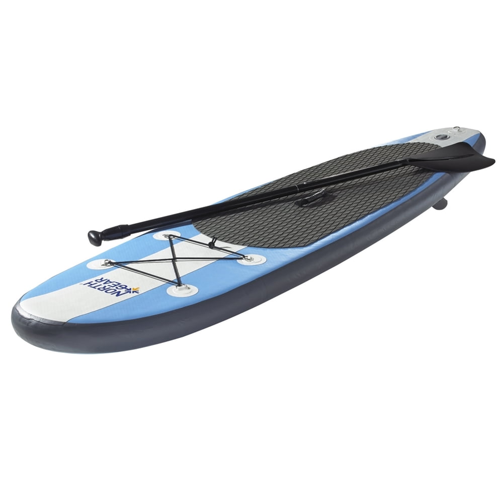 North Gear 8FT Inflatable SUP Stand up Paddle Board Package Set White