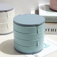 thumbnail image 3 of Deeceymbur Rotating Earring Storage Box Jewelry Organizer with Multiple Compartments Display Case Travel Compact Holder for Studs Hoops, 3 of 5