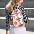 thumbnail image 6 of Naloa Sloth with Donuts1 Canvas Backpack for Men Women Rucksack Casual Travel Daypack College Tote Satchel Bookbag for Teens-Medium, 6 of 7