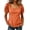 Orange#93, variant on UVEASISHA Womens Square Neck Blouses Puff Sleeve Tops Casual Loose Fit Summer Shirts Dressy Lightweight Blouses Black S