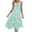Mint Green, variant on Lorytime Casual Dresses for Women Midi Green Summer with Pocket Sleeveless Tank Dress Assymetrical Hem Sundress Calf Length Dresses Floral Print Round Neck Beach Dresses S