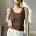 thumbnail image 2 of fatyb Ribbed Tank Tops for Women Sleeveless Crop Tops Crewneck Knit Basic Shirts M-4XL for Going Out, 2 of 6
