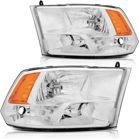 ECCPP Headlights Assembly For Dodge Ram 1500 2009-2010 For Dodge Ram 2500 2010 For Dodge Ram 3500 2010 For Ram 1500 2011-2018 For Ram 1500 Classic 2019-2020 Driver and Passenger Side