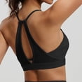 thumbnail image 5 of Lopecy-Sta Sports Bra for Women Keyhole T-Back Seamless Light to Medium Support Yoga Top Removable Padded Workout Bra, 5 of 6