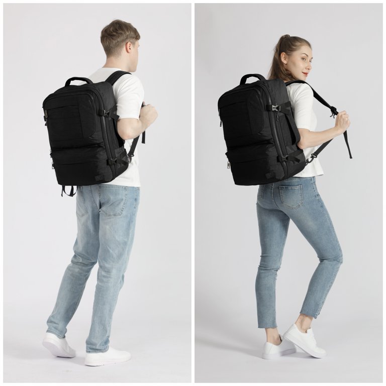Carry-On Travel Backpack (44L) Hynes Eagle Black - Walmart.com Carry-On Travel Backpack (44L) Hynes Eagle Black - Walmart.com