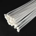 thumbnail image 4 of 500mm x 4mm White Cable Zip Ties Self-Locking Nylon Tie Wraps 100 Pack, 4 of 5
