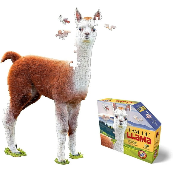 Casse-Tête en Forme d'Animal "Je Suis Lil Llama" de 100 Pcs