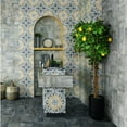 thumbnail image 6 of The Tile Life Garden Sunflower Gray Geometric Porcelain Floor & Wall Tile 8x8 in 25-Piece, 6 of 9