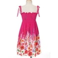 thumbnail image 4 of Runhomal Robe d'Été Sans Manches pour Filles, Robe Décontractée à Fleurs, Bretelles Spaghetti, Robe Tournante, Robe de Plage, Type C 120, 4 of 5