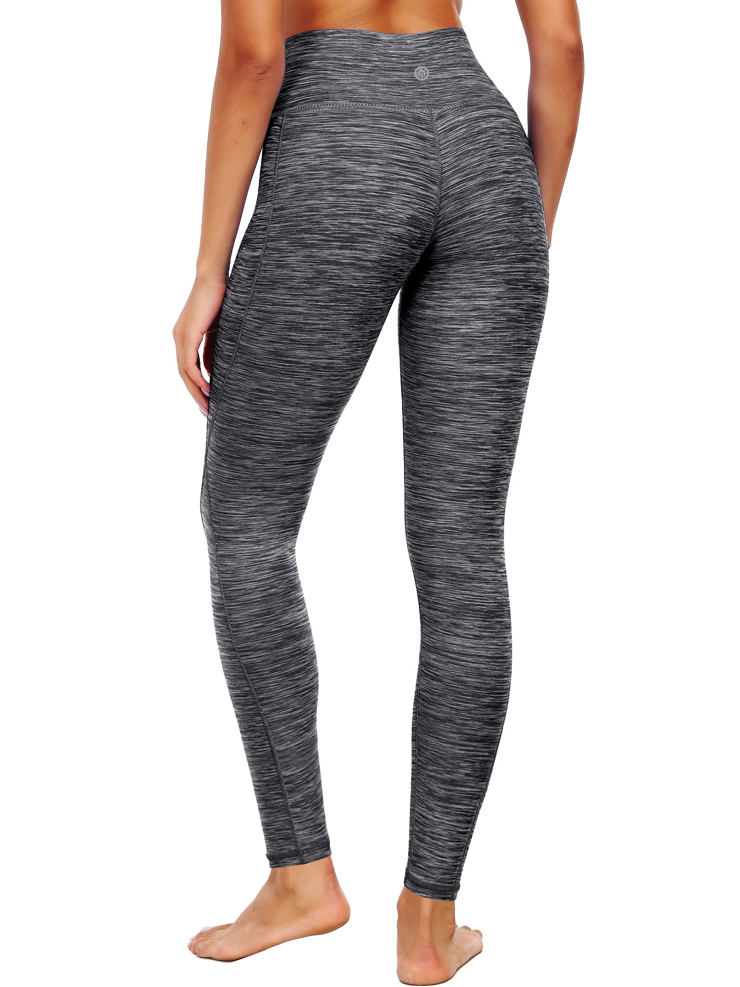 NELEUS Womens Yoga Leggings Ankle High Waist Tummy Control with Side Pocket,Black+NavyBlue,US Size S