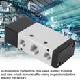 thumbnail image 1 of Mechanical Valve, Pneumatic Control Valve 2-Position 5-Way G1/4" Air Valve Aluminum Alloy Mechanical Accessory, Electronic Component Foot Switches, 1 of 8