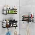 thumbnail image 2 of Estante de Ducha,Organizador de Ducha Adhesivo para Baño,Estante de Ducha para Ducha Interior,Estante de Ducha de Acero Inoxidable Inoxidable, 2 of 5