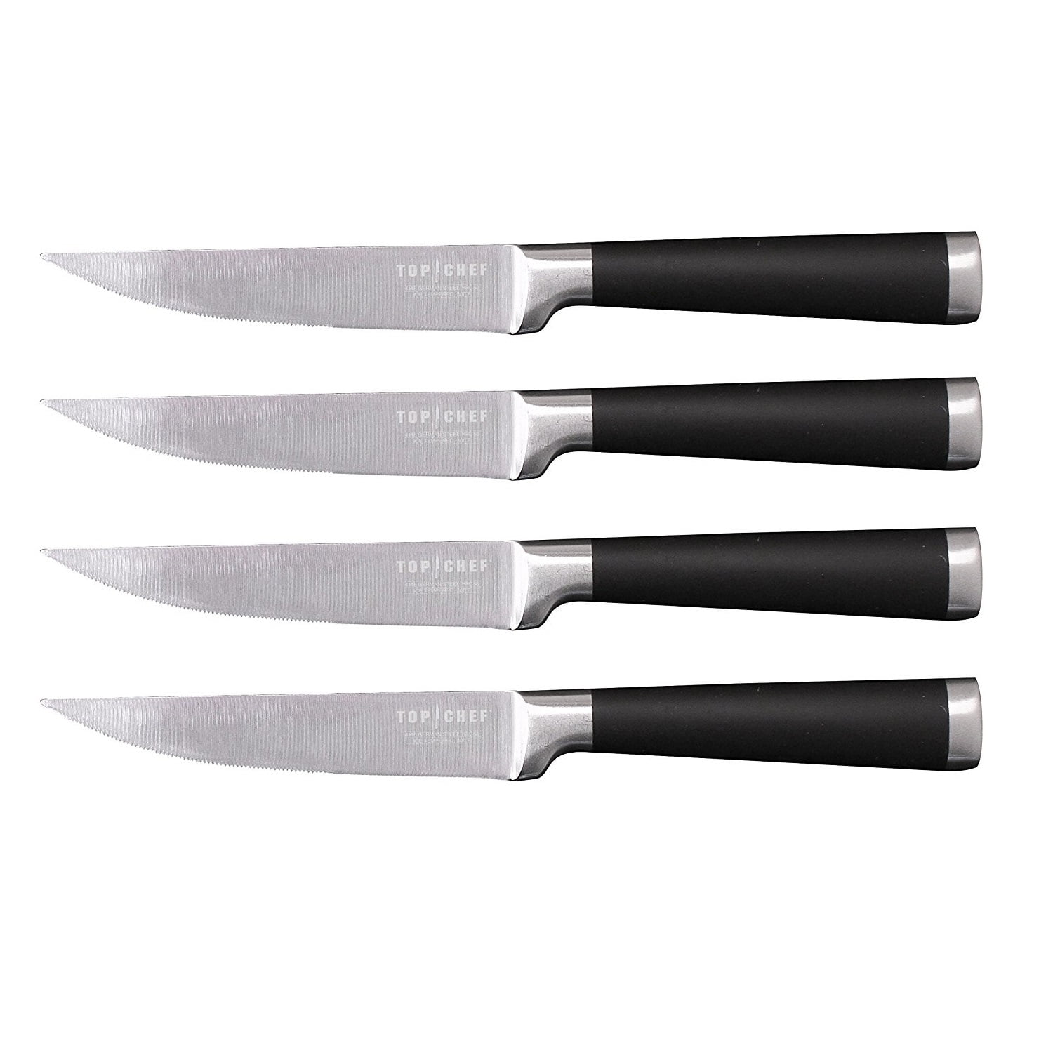 Top Chef Samurai Steak Knife Set 4-Piece Non-Slip Handle ...